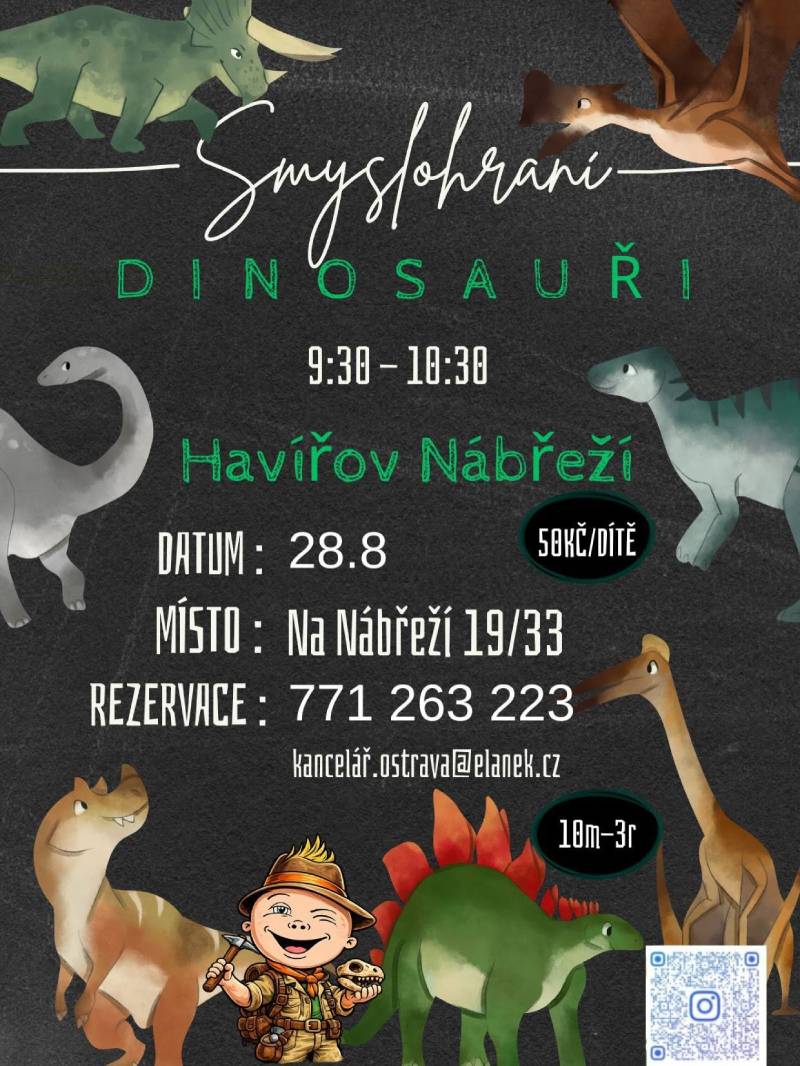 Pozvání na akci - Smyslohraní - Dinosauři
