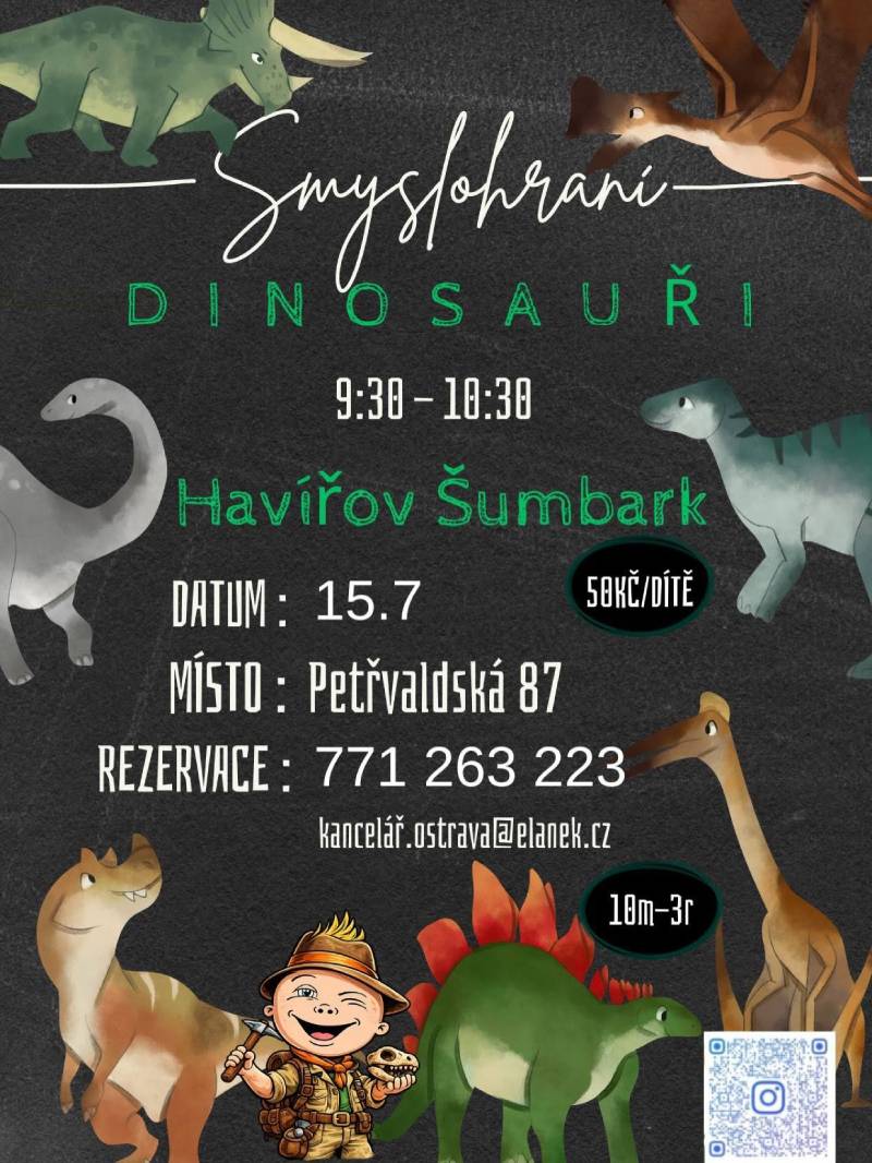 Pozvání na akci - Smyslohraní - Dinosauři