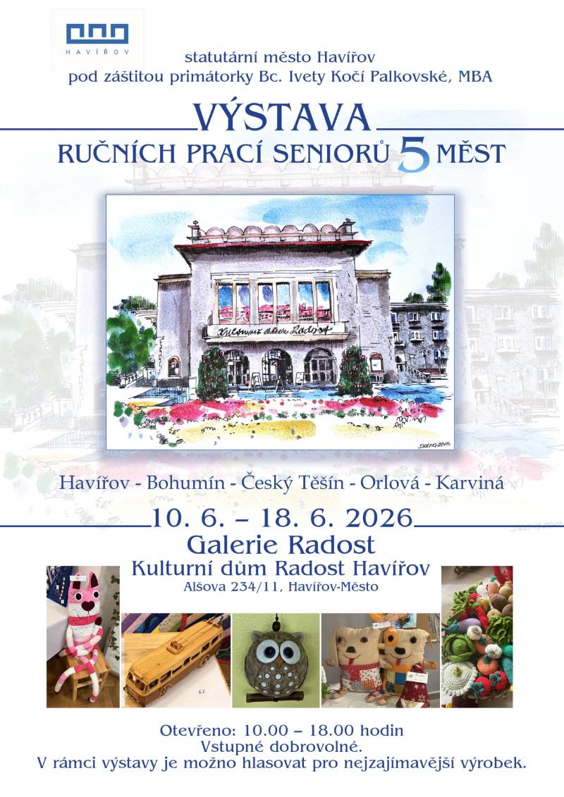 Pozvání na akci - Výstava ručních prací seniorů 5 měst