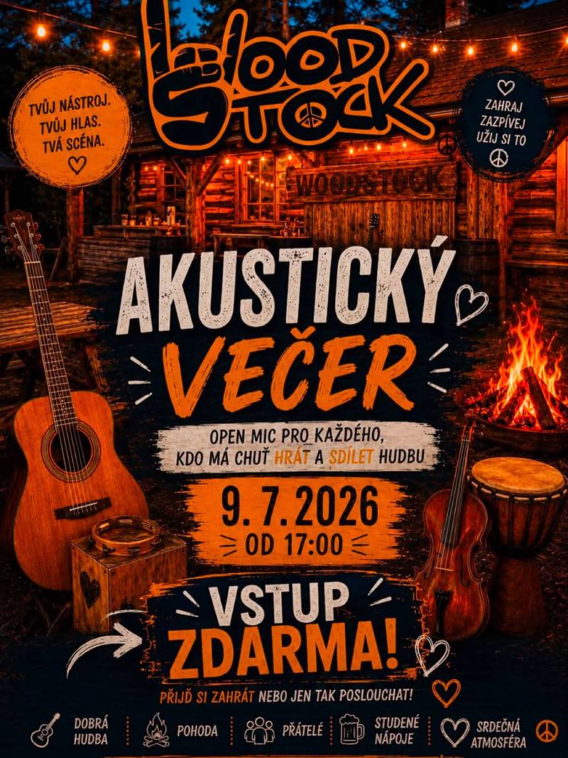 Pozvání na akci - Akustický večer