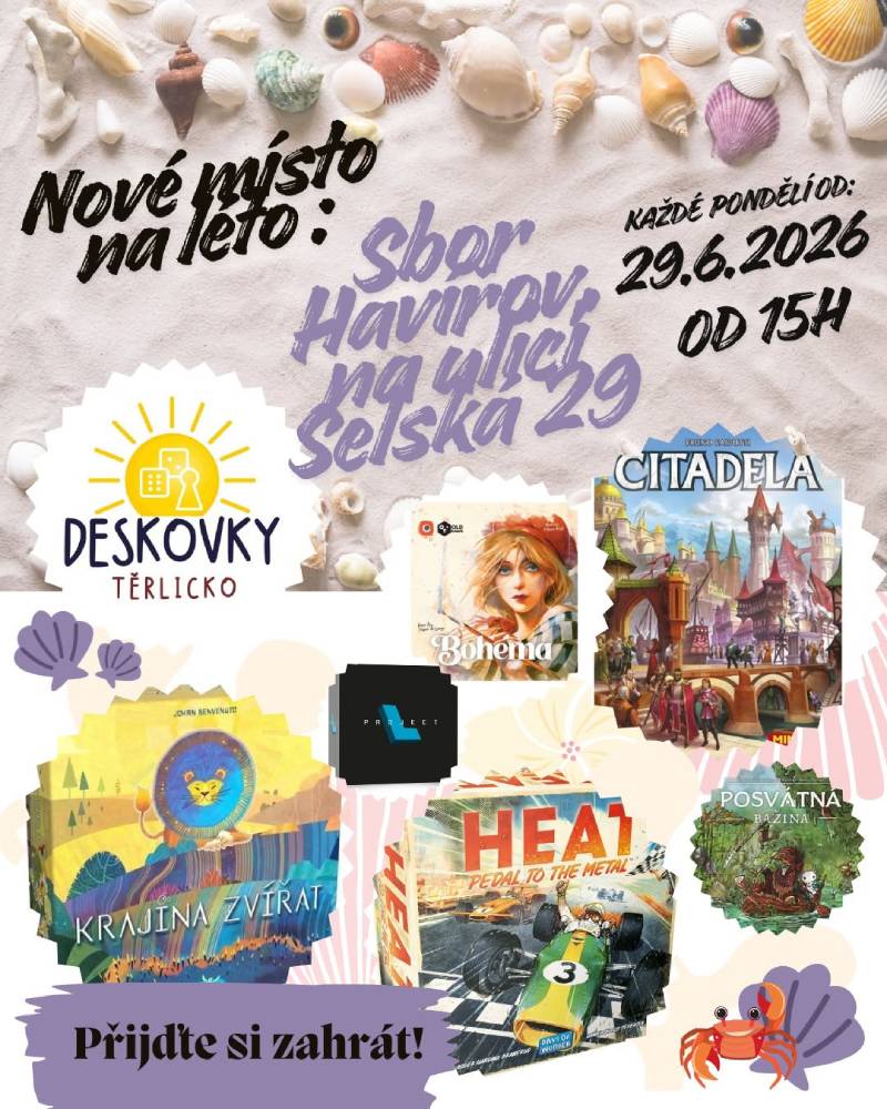 Pozvání na akci - Letní deskovky Těrlicko v Havířově