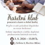Pozvání na akci - Posezení u karet a dobré knihy