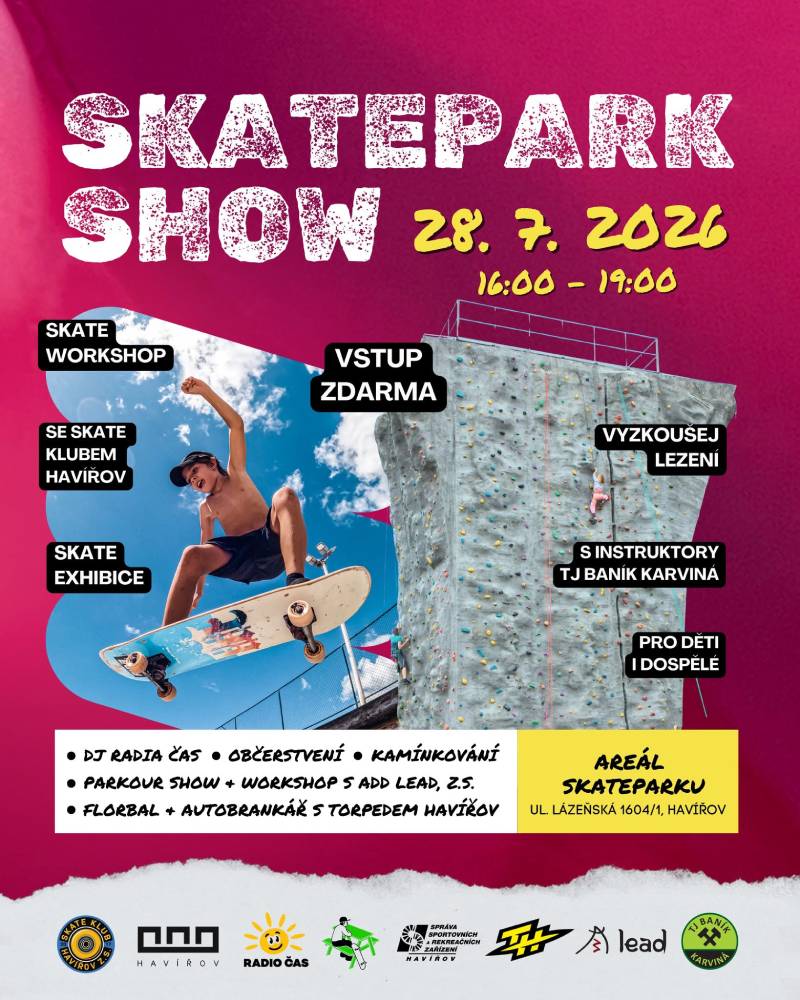 Pozvání na akci - Skatepark show