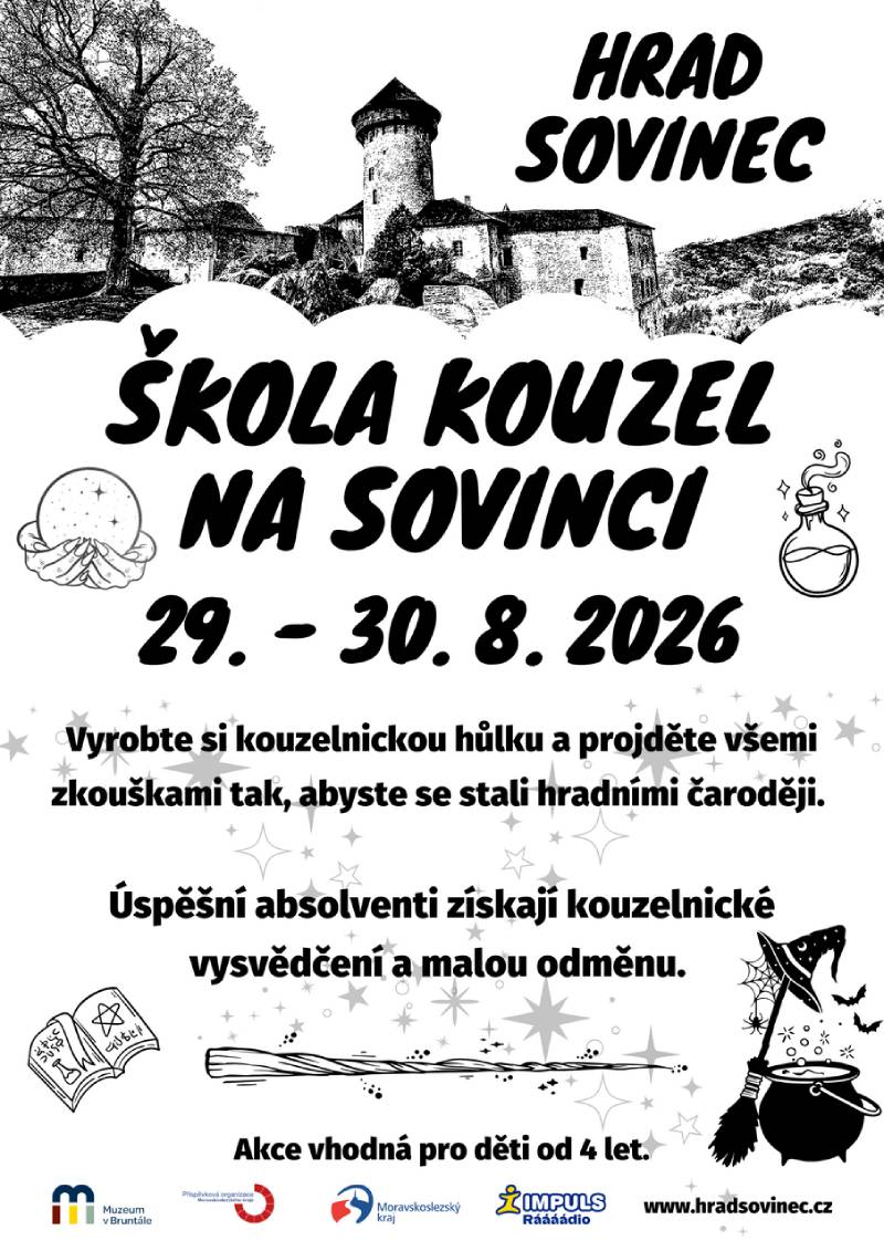 Pozvání na akci - Škola kouzel na Sovinci
