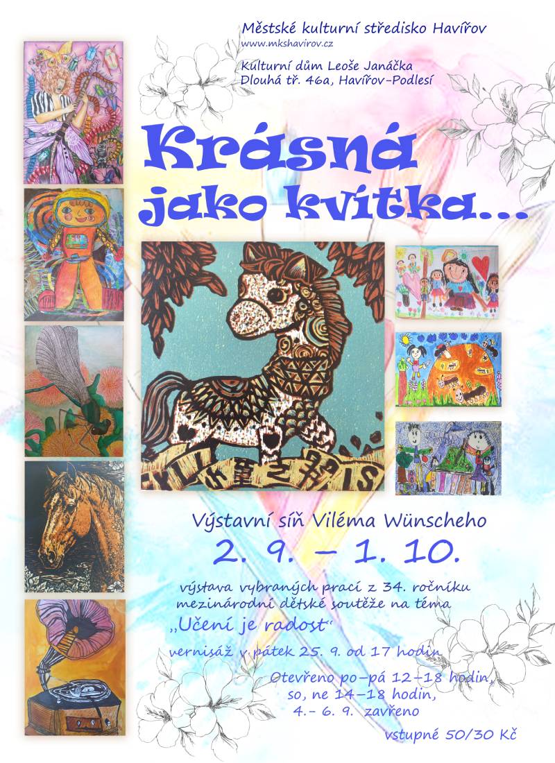 Pozvání na akci - Krásná jako kvítka