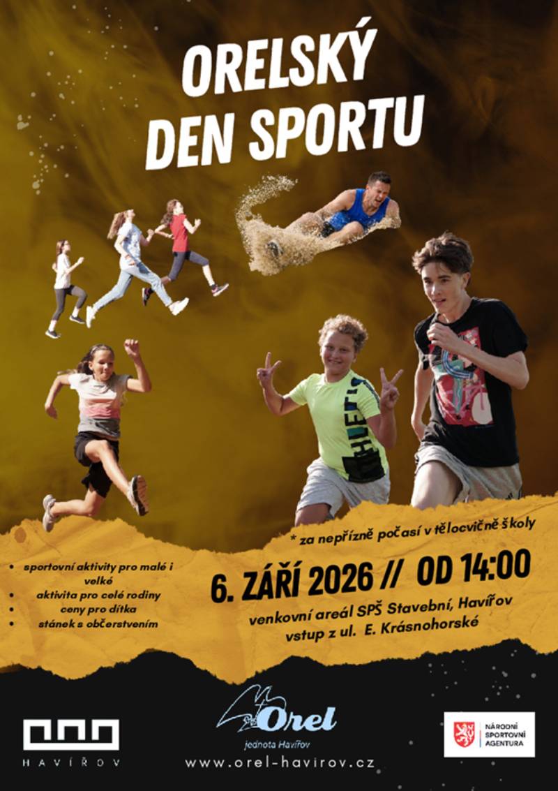Pozvání na akci - Orelský den sportu