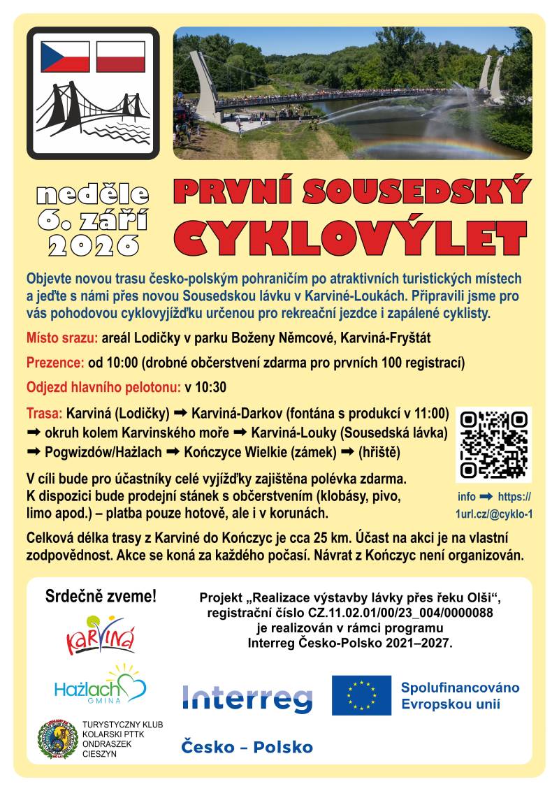 Pozvání na akci - První sousedský cyklovýlet