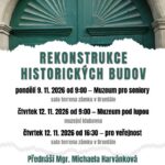 Pozvání na akci - Rekonstrukce historických budov