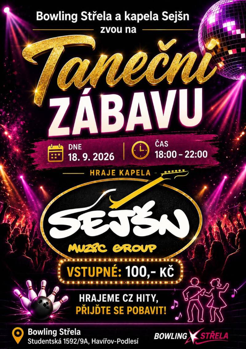 Pozvání na akci - Taneční zábava