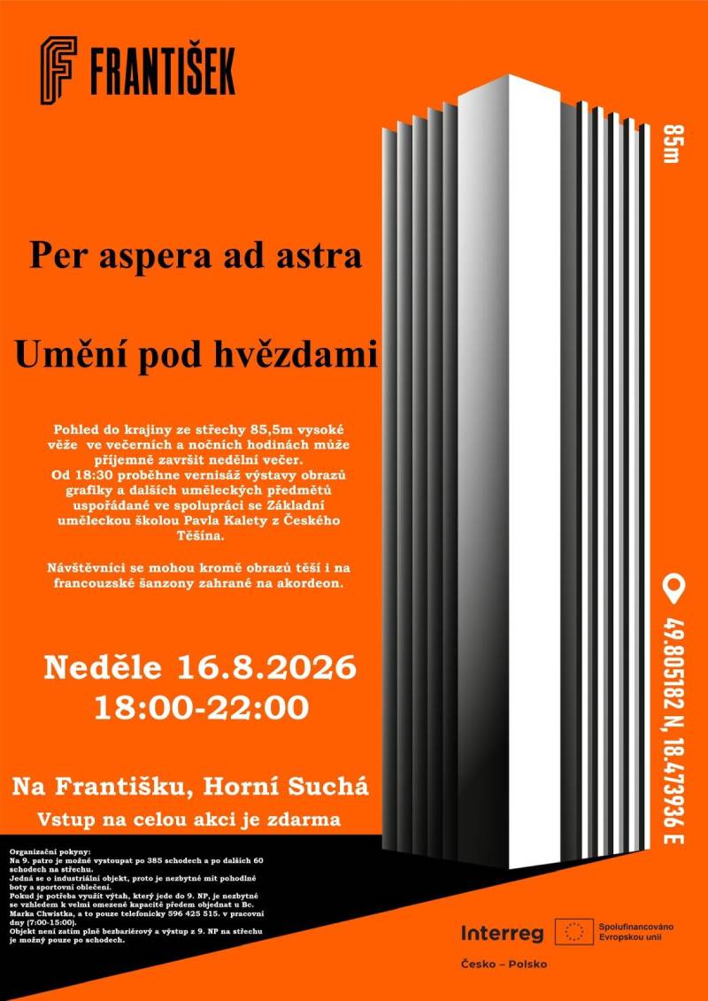 Pozvání na akci - Umění pod hvězdami