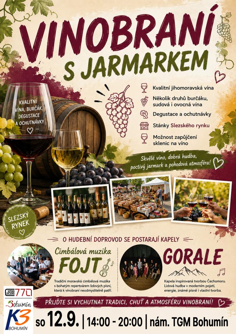 Pozvání na akci - Vinobraní s jarmarkem