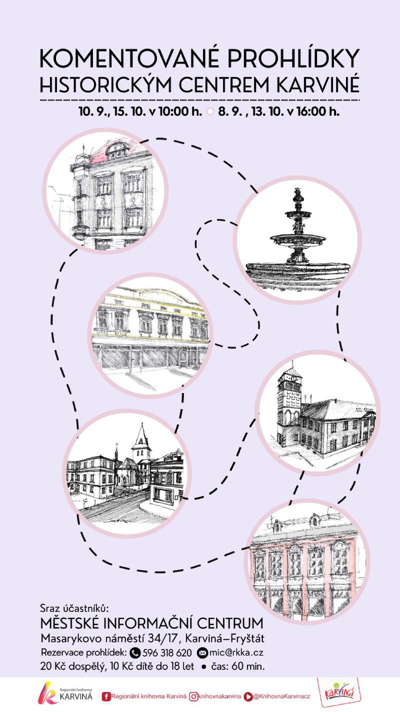 Pozvání na akci - komentované prohlíkdy historickým centrem Karviné