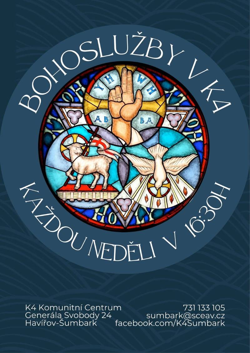 Pozvání na akci - Bohoslužby v K4