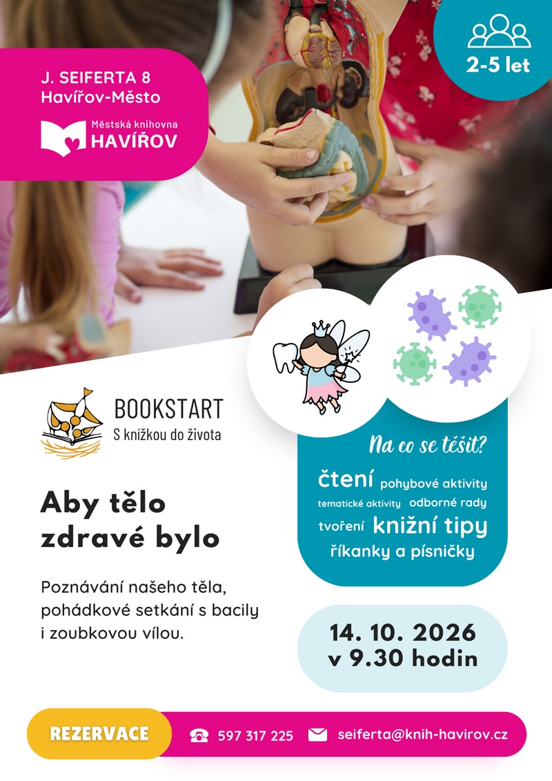 Pozvání na akci - Bookstart - Aby zdravé tělo netrpělo