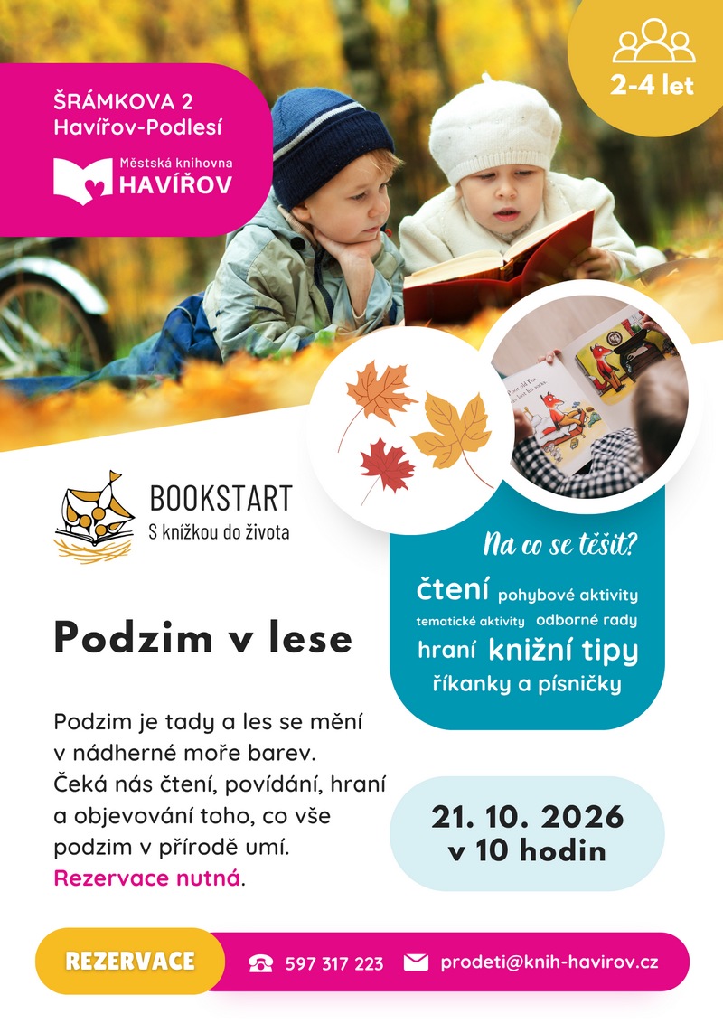 Pozvání na akci - Bookstart - Podzim v lese