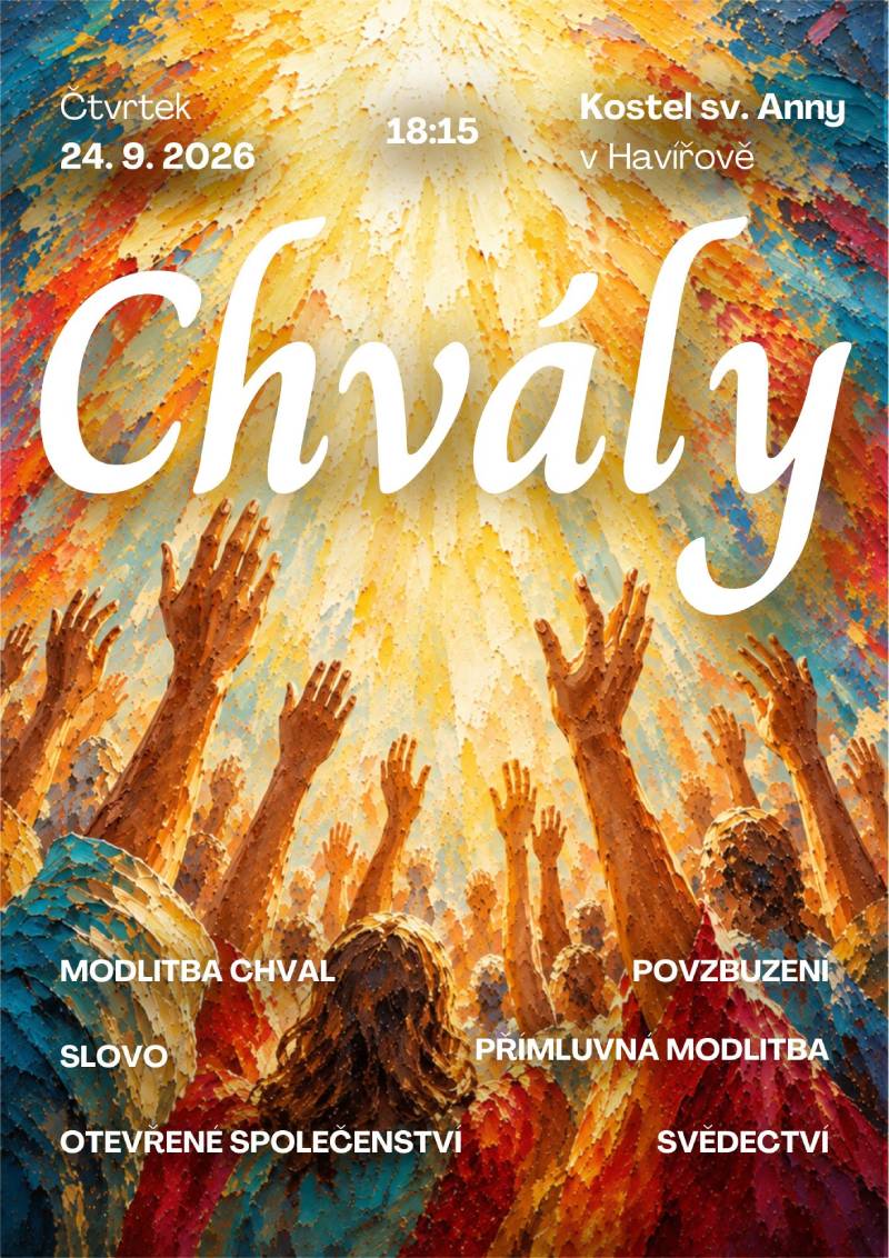 Pozvání na akci - Chvály