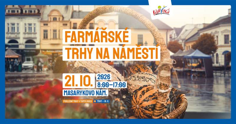 Pozvání na akci - Farmářské trhy na náměstí v Karviné