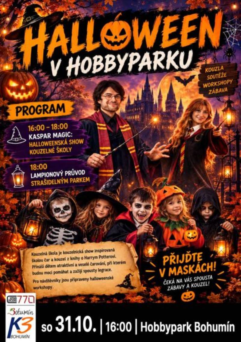Pozvání na akci - Halloween v hobbyparku