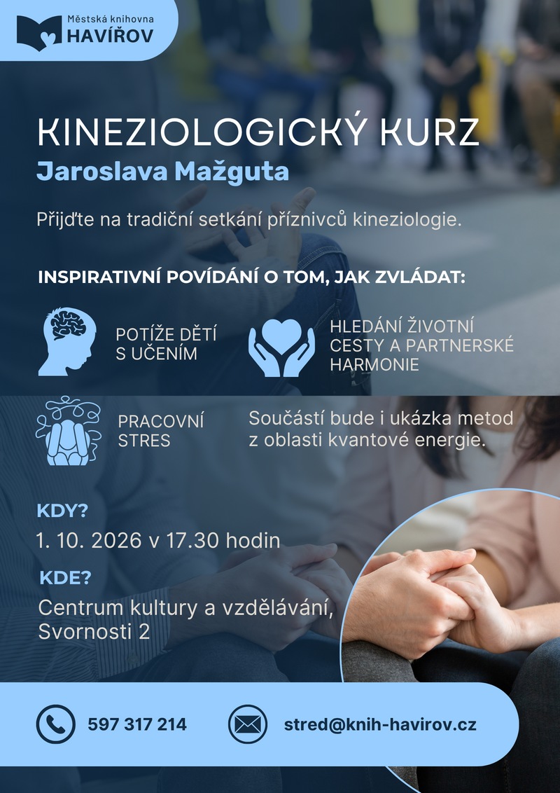 Pozvání na akci - Kineziologický kurz Jaroslava Mažguta