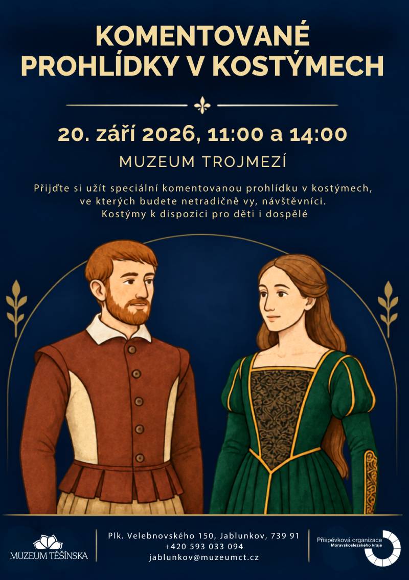 Pozvání na akci - Komentované prohlídky v kostýmech
