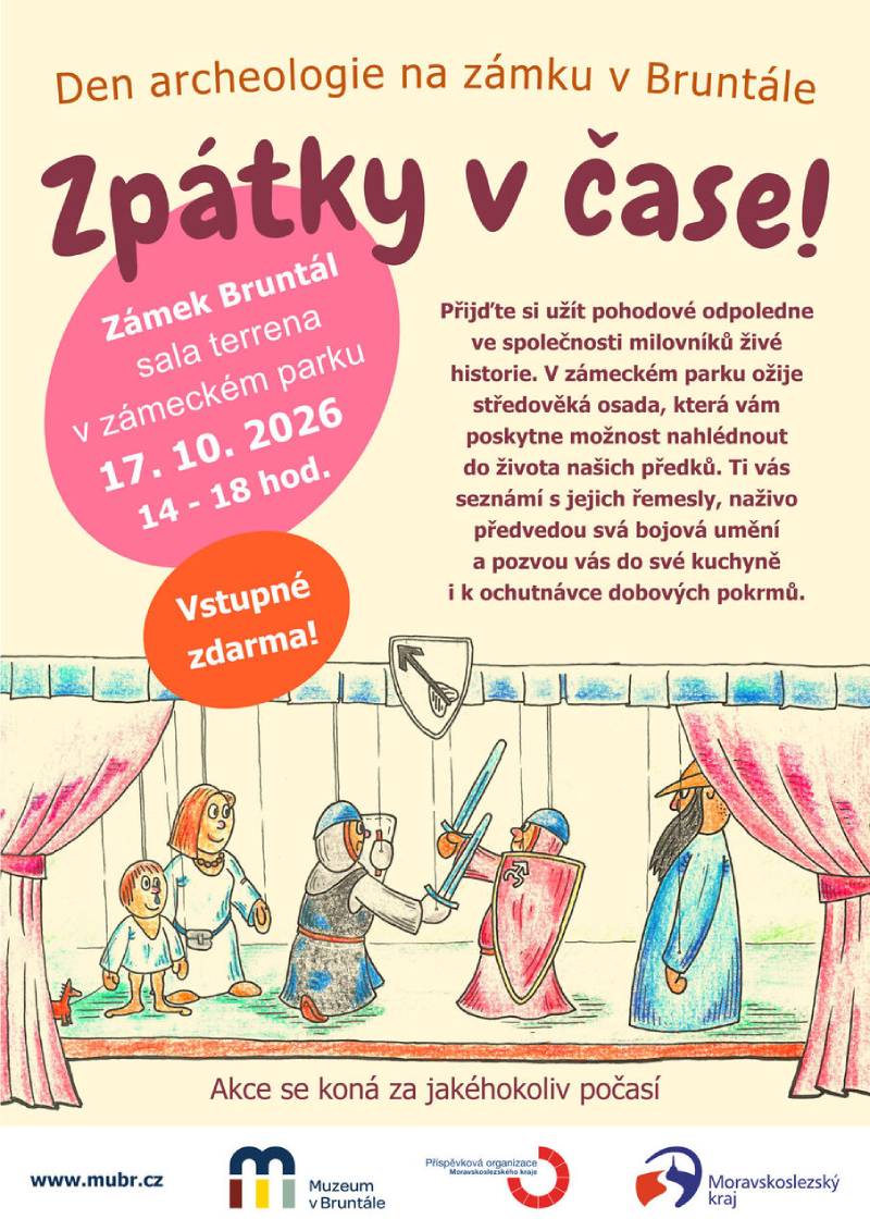 Pozvání na akci - Den archeologie na zámku v Bruntále