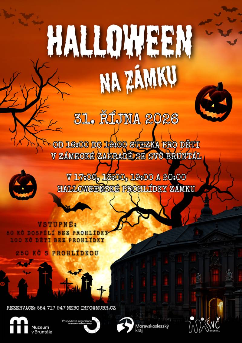 Pozvání na akci - Halloween na zámku v Bruntále