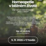 Pozvání na akci - Homeopatie v běžném životě