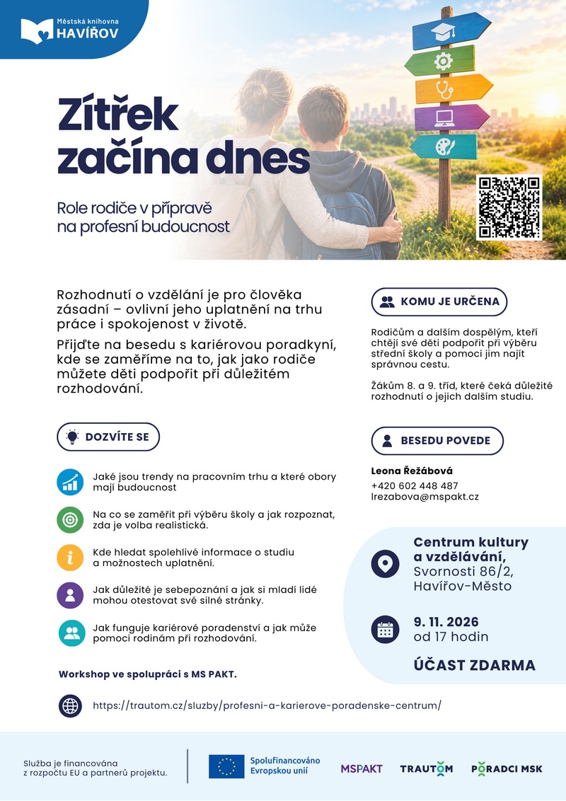 Pozvání na akci - Zítřek začíná dnes